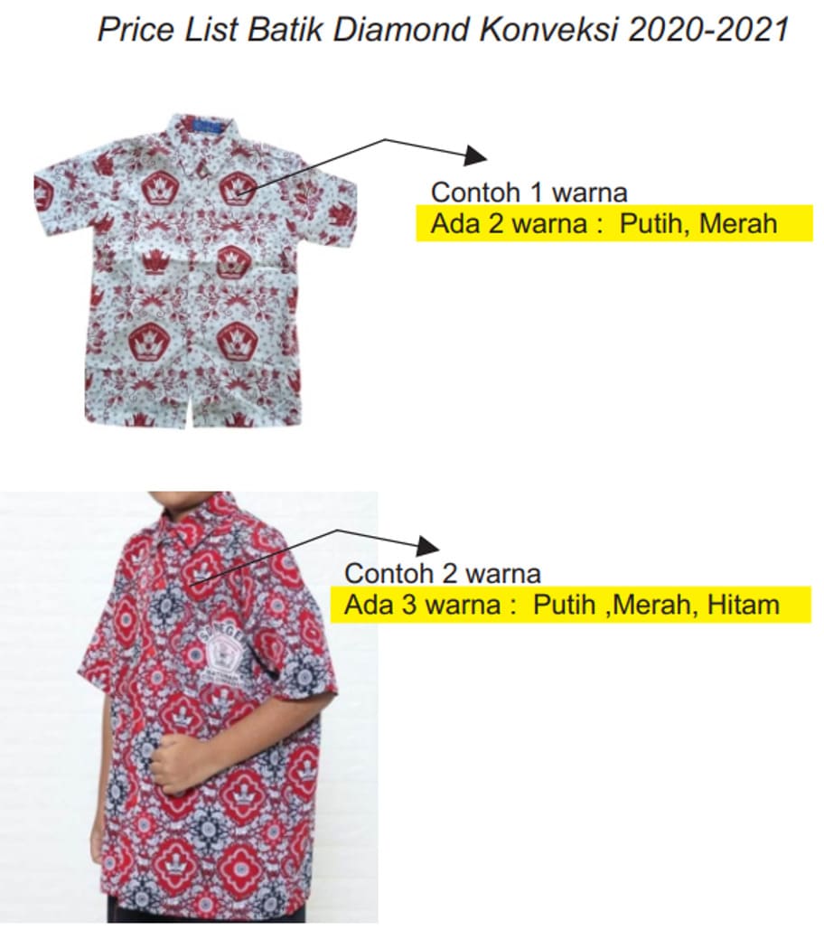 Harga Batik Seragam Sekolah